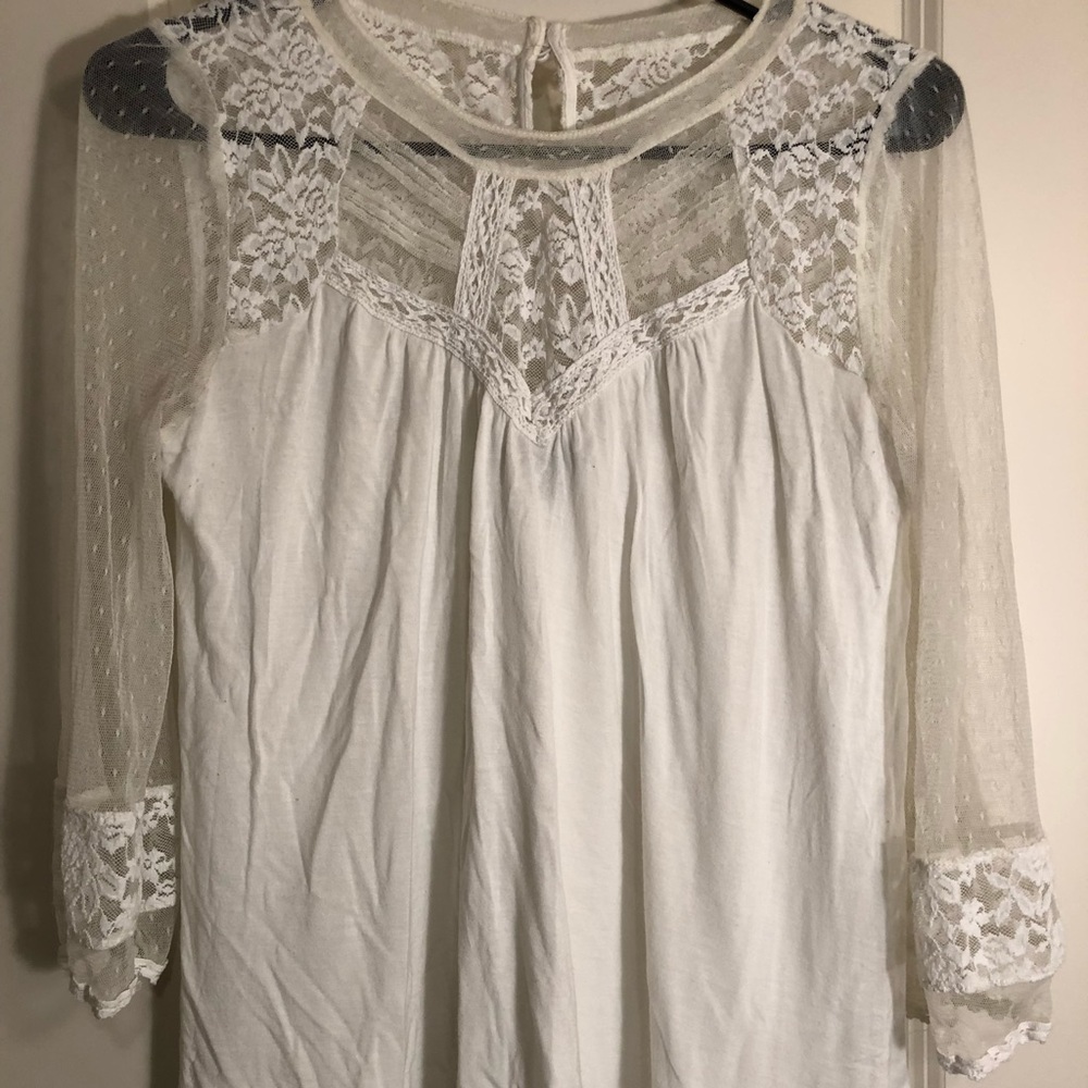 White Lace Blouse